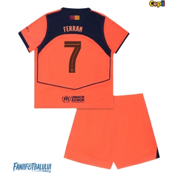 Barcelona Ferran Torres #7 Echipament de Fotbal Replică 2025-26 Copii Treilea (+ Șorturi)